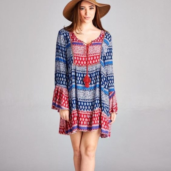 bohemian tunics plus size